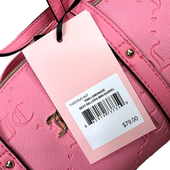 Juicy Couture Pink Lemonade Mini Barrel Bag - 9” x 5” - Picture 9 of 9